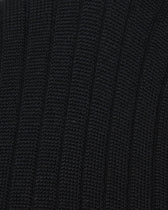 Bresciani Pure Cotton Ribbed Socks Navy