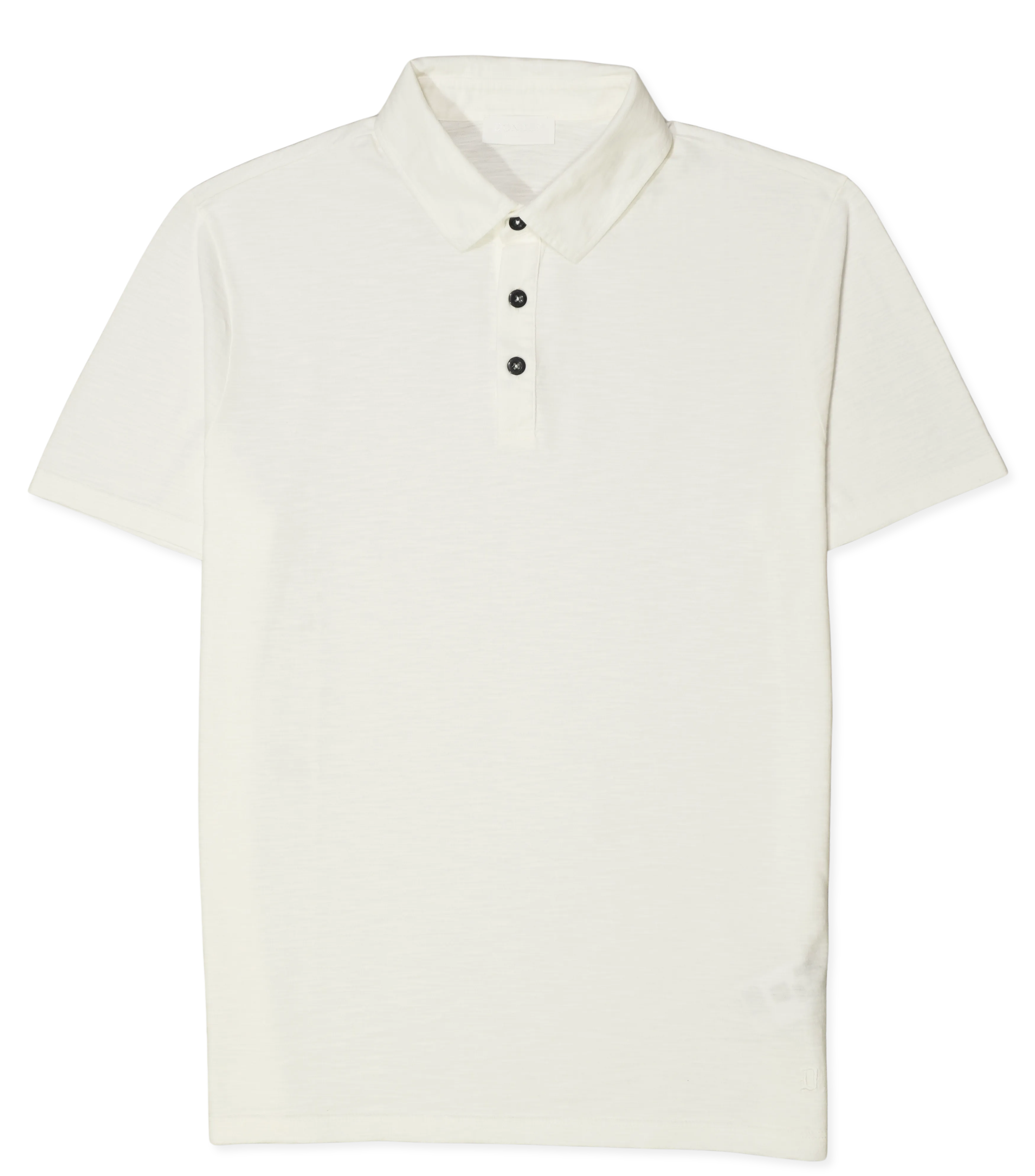 Dondup Washed Jersey Polo Shirt White
