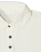 Dondup Washed Jersey Polo Shirt White
