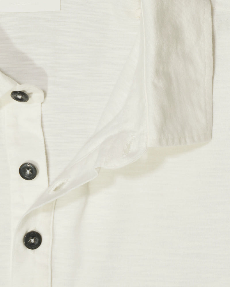 Dondup Washed Jersey Polo Shirt White