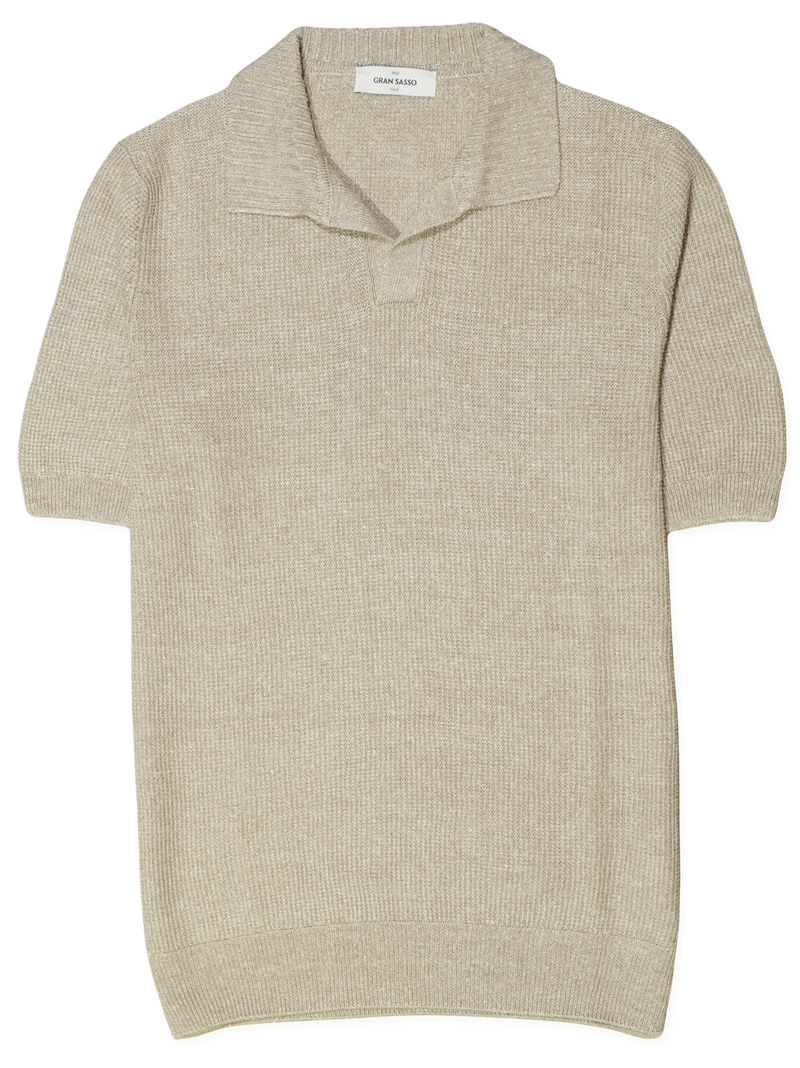 Gran Sasso Polo Shirt Linen Cotton Linen