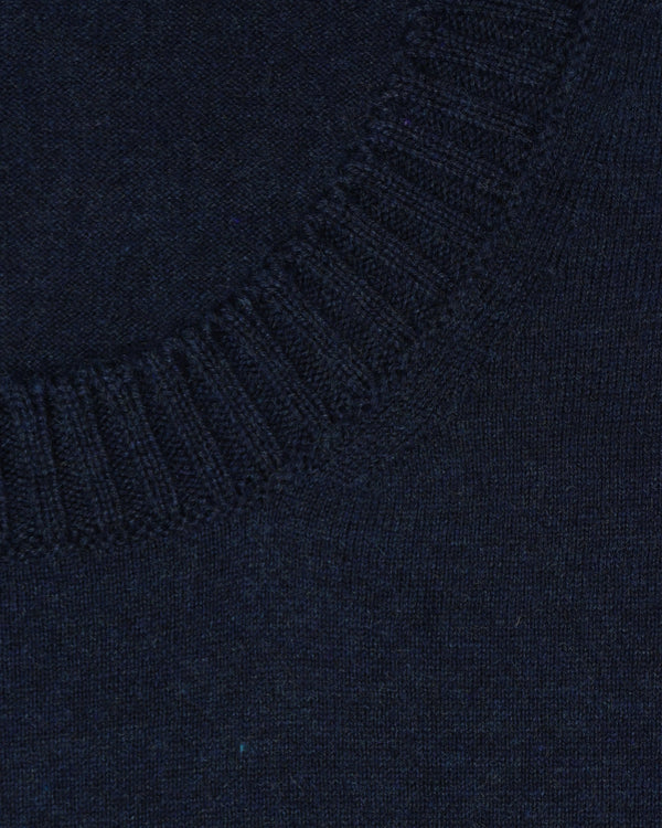 Gran Sasso Crewneck Cotton Cashmere Navy