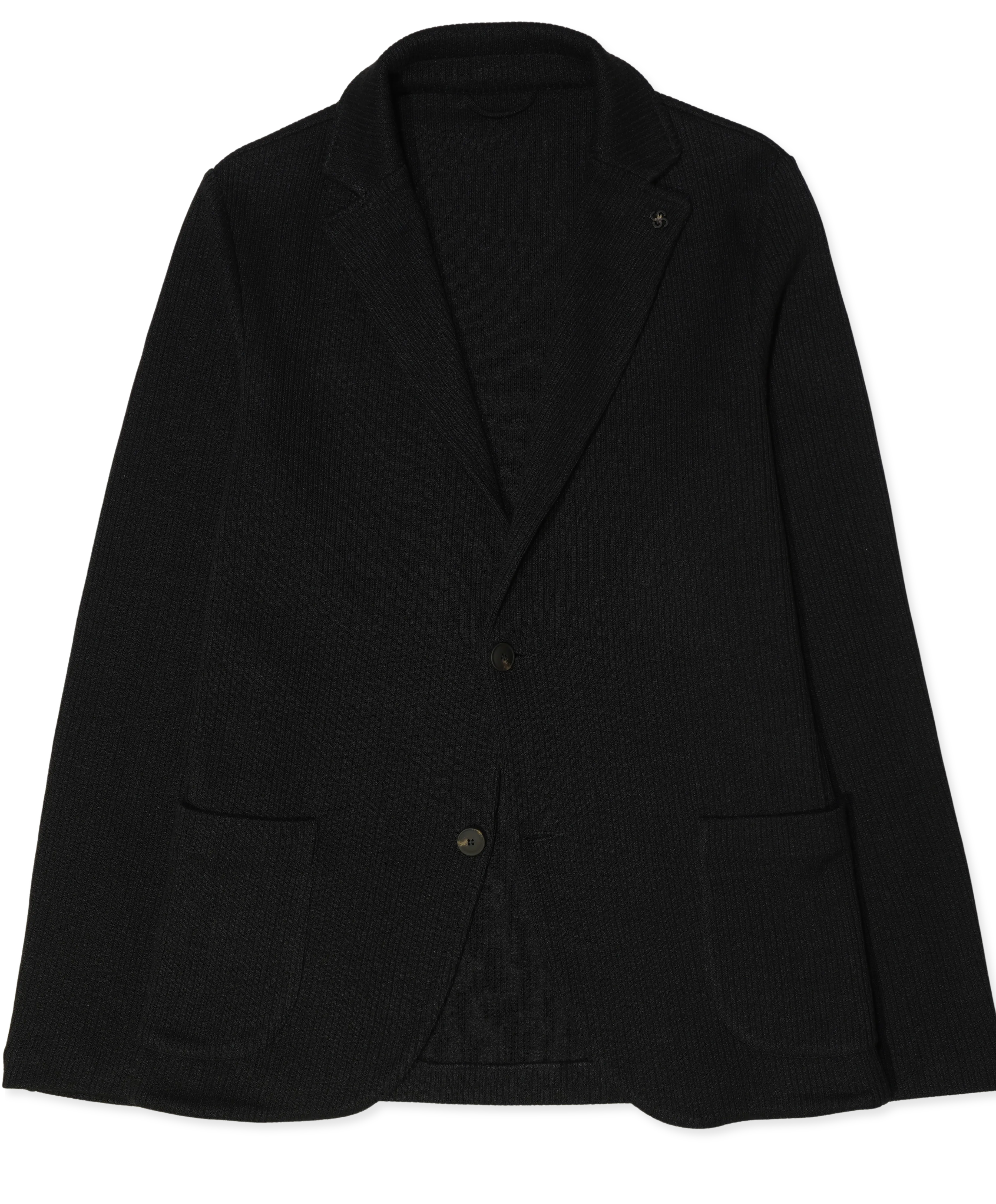 Gran Sasso Knitted Jacket Linen Cotton Black