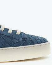 Fabiano Ricci Sneaker Weave Suede Navy