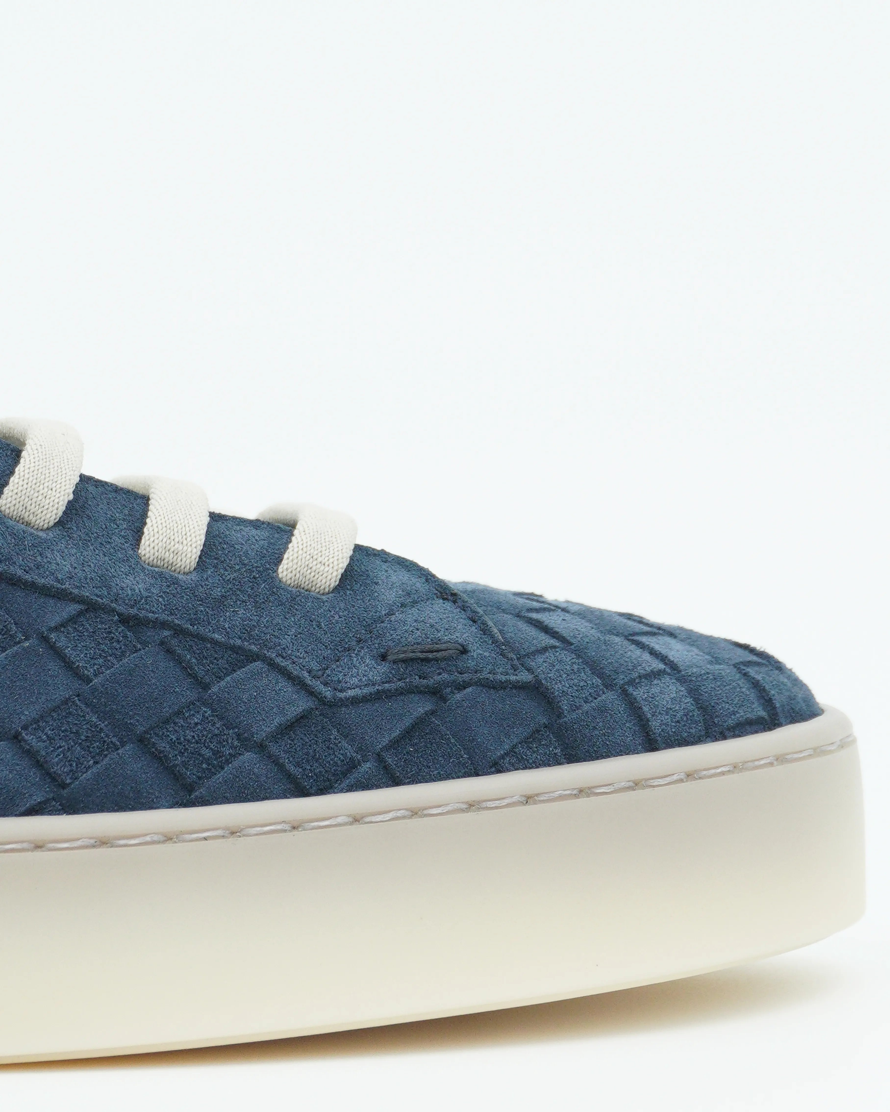 Fabiano Ricci Sneaker Weave Suede Navy