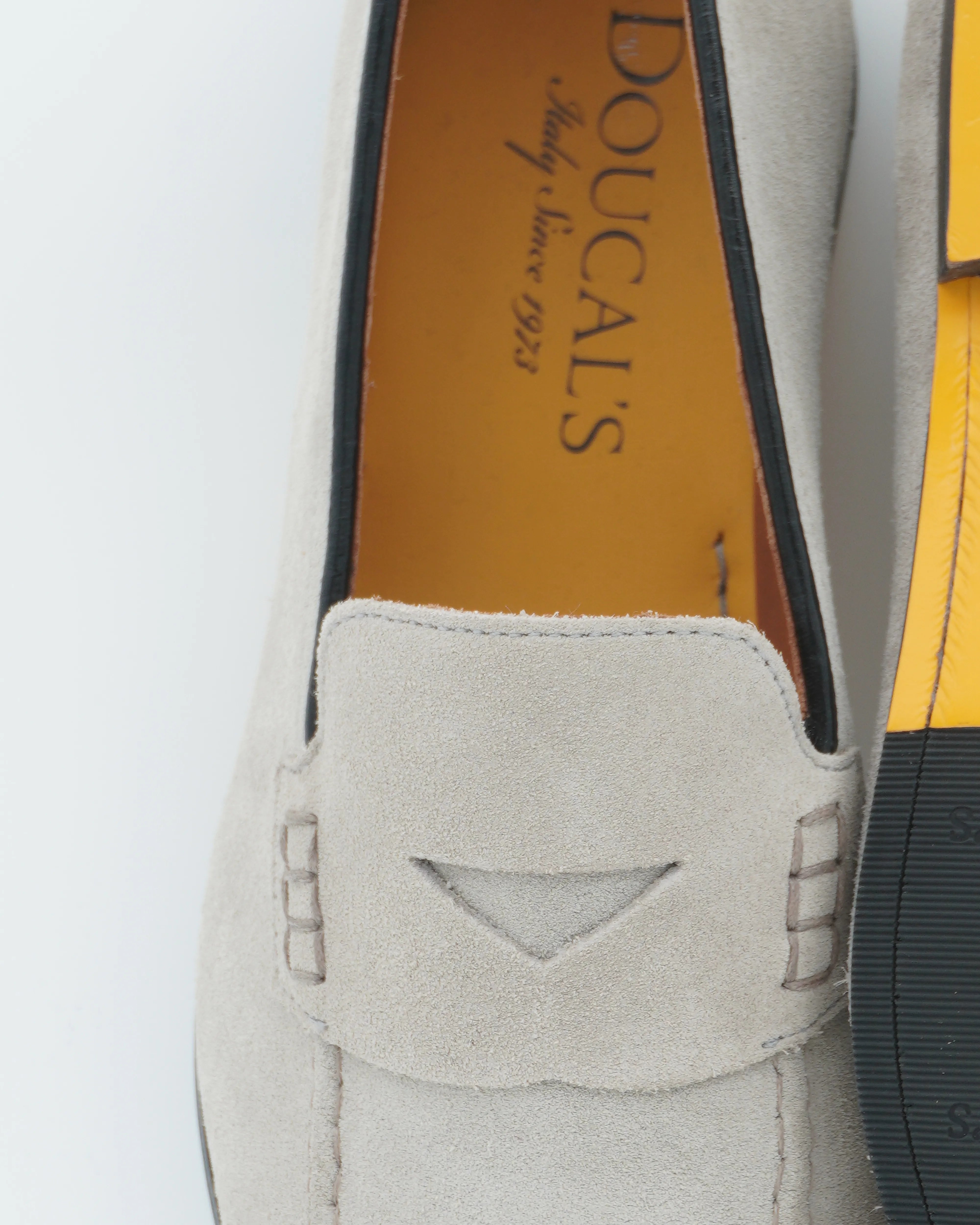 Doucals Penny Loafer Suede Light Grey