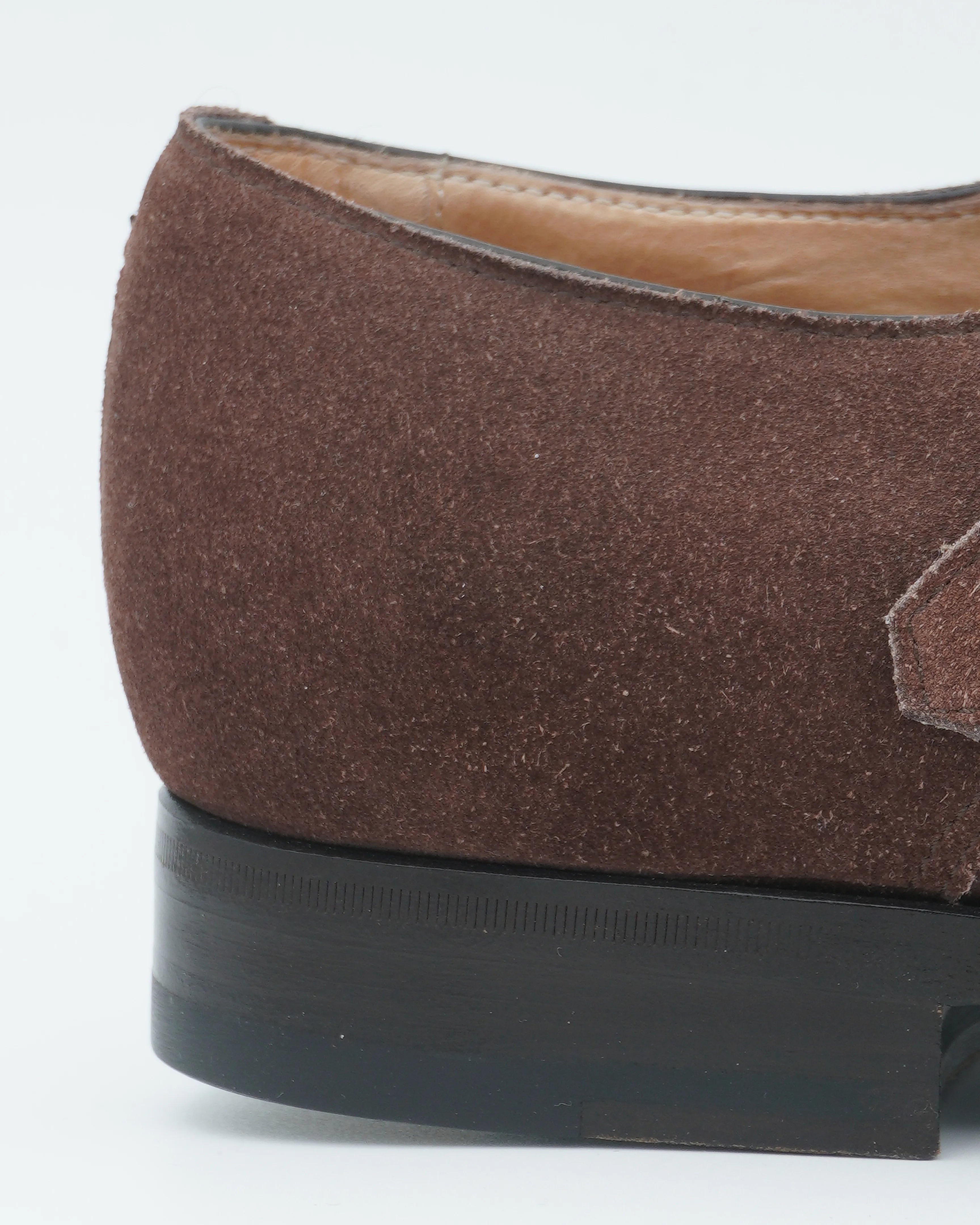 Thomas Double Monk Strap Suede Brown