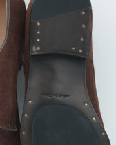 Thomas Double Monk Strap Suede Brown