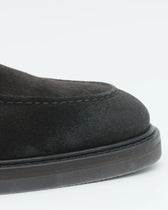 Fabiano Ricci Penny Loafer Suede Dark Brown