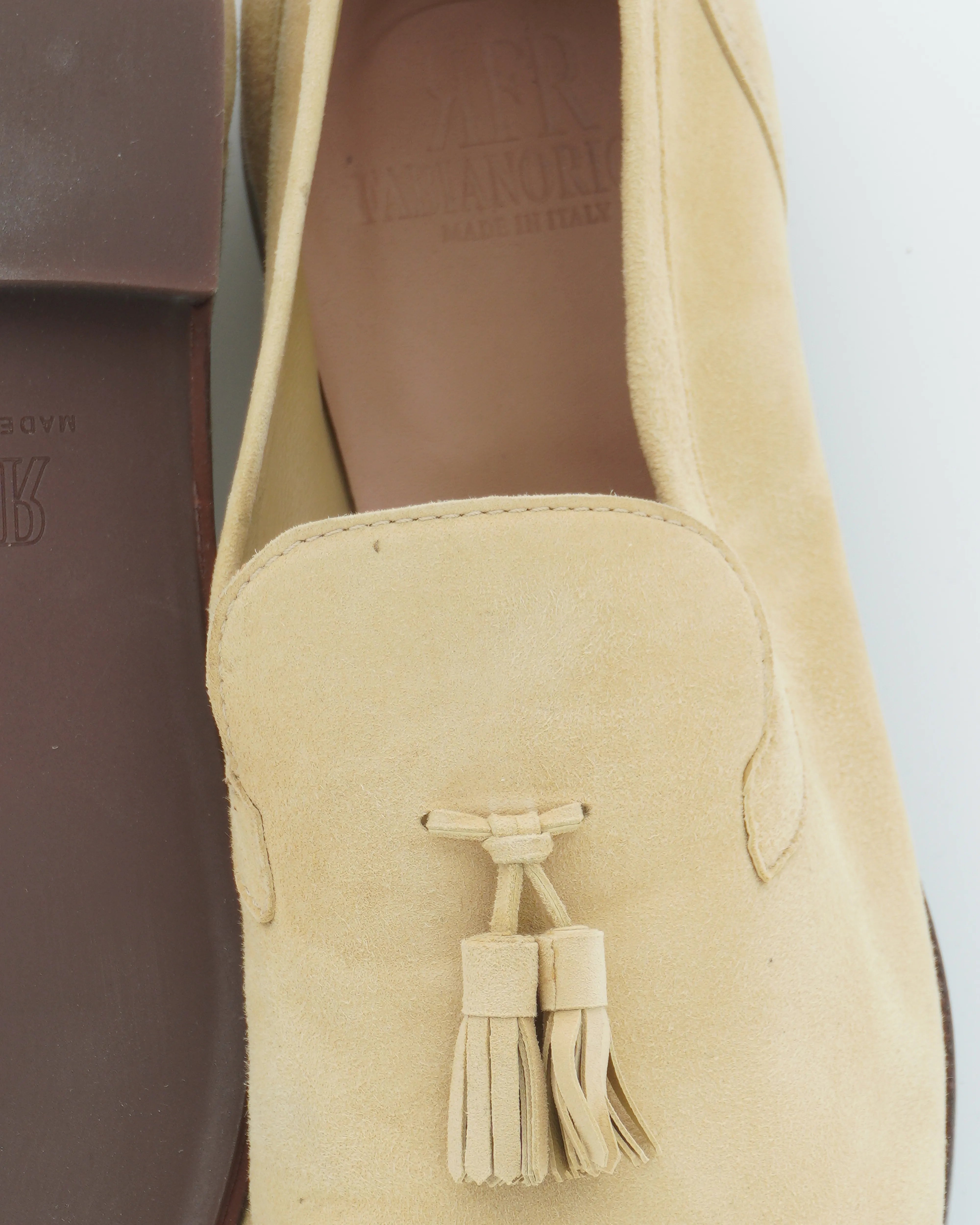 Fabiano Ricci Tassel Loafer Unlined Light Yellow
