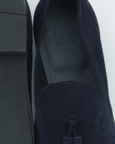Fabiano Ricci Tassel Loafer Unlined Suede Navy