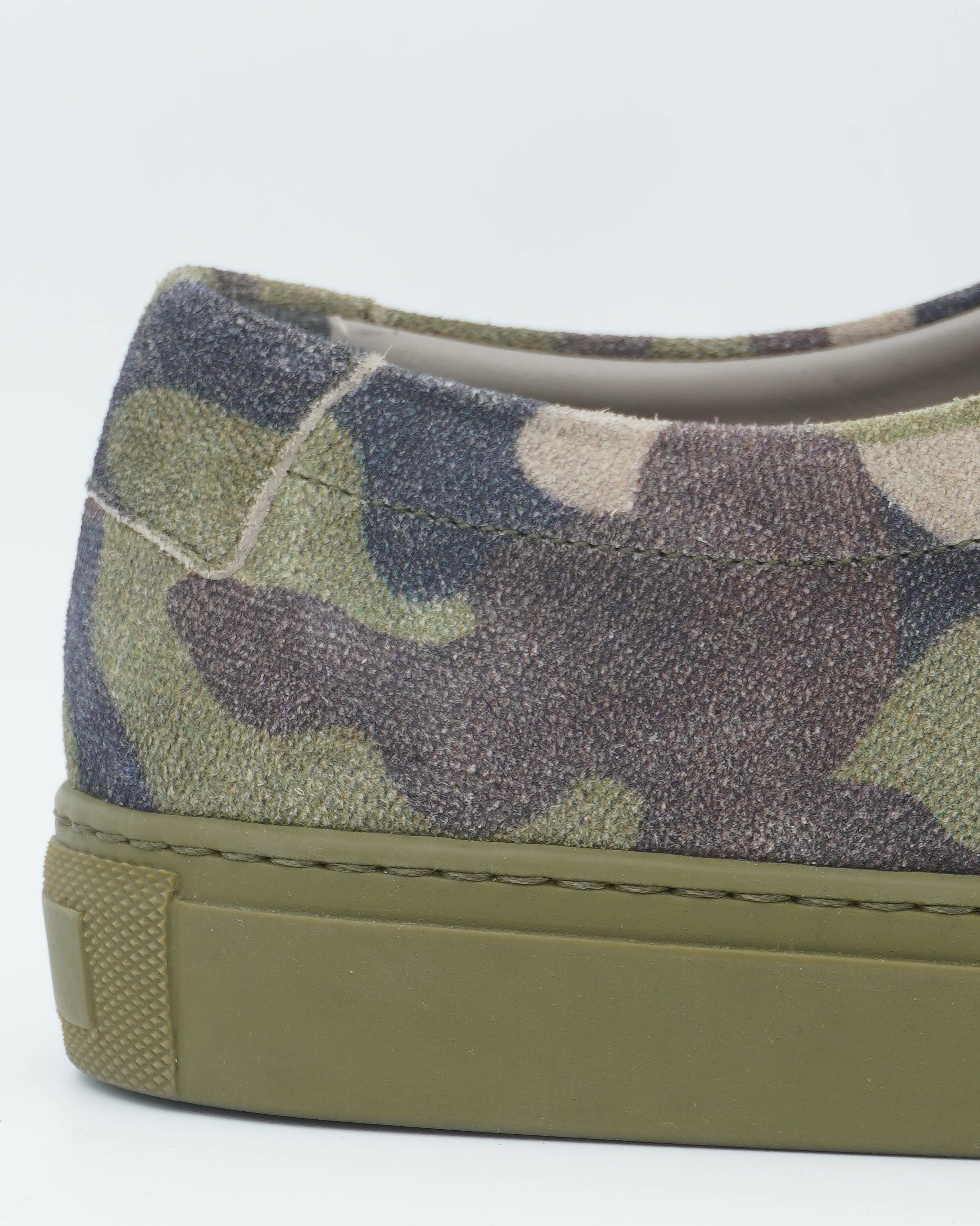 Thomas Sneaker Suede Camo Green