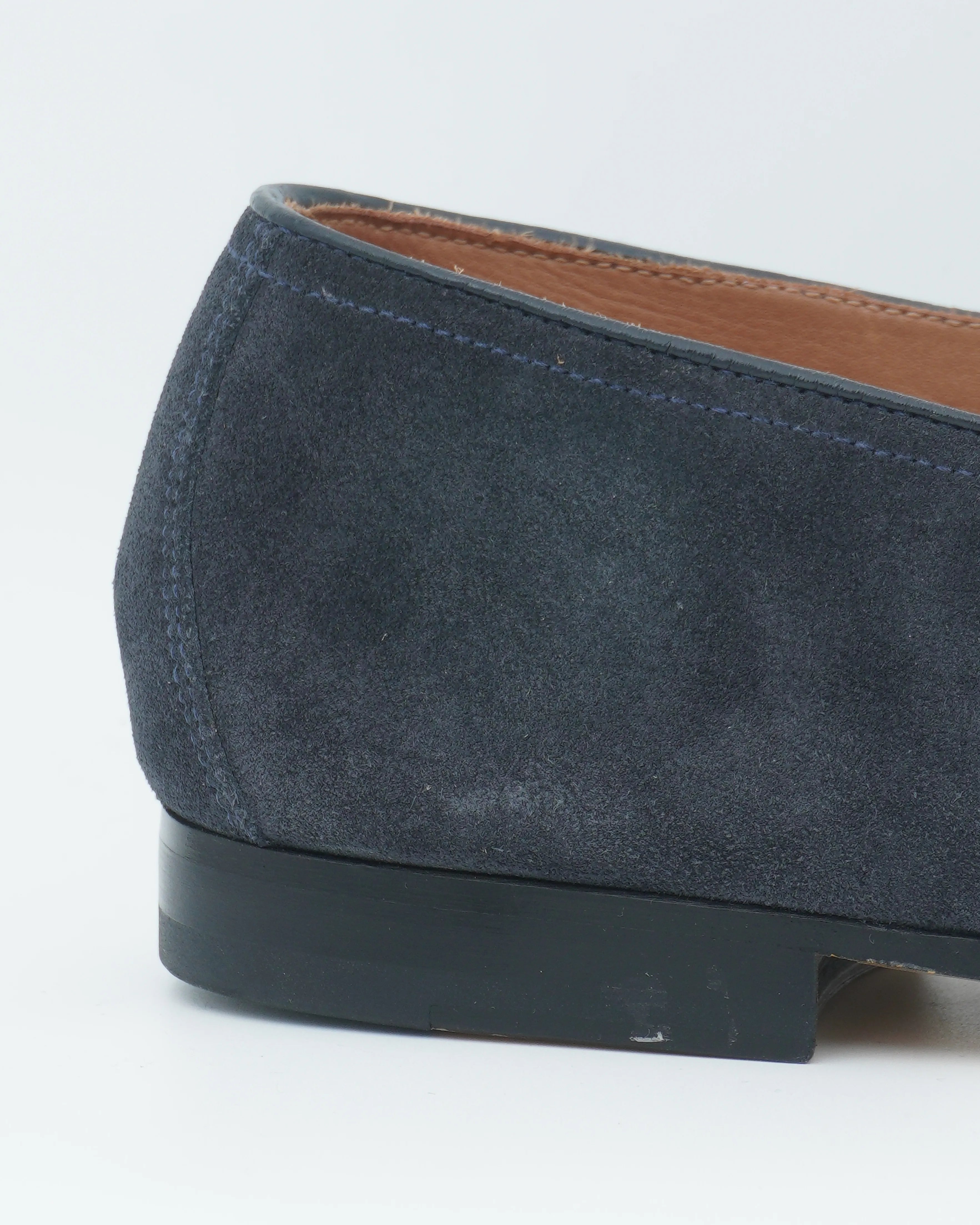 Doucals Penny Loafer Suede Ocean Blue