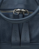 Doucals Weekend Bag Grained Leather Blue
