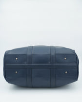 Doucals Weekend Bag Grained Leather Blue