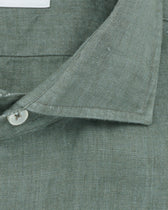Xacus Shirt Pure Linen Slim Fit Green
