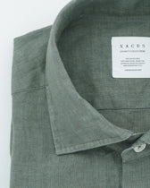 Xacus Shirt Pure Linen Slim Fit Green