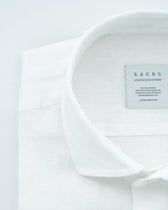Xacus Shirt Pure Linen Slim Fit White