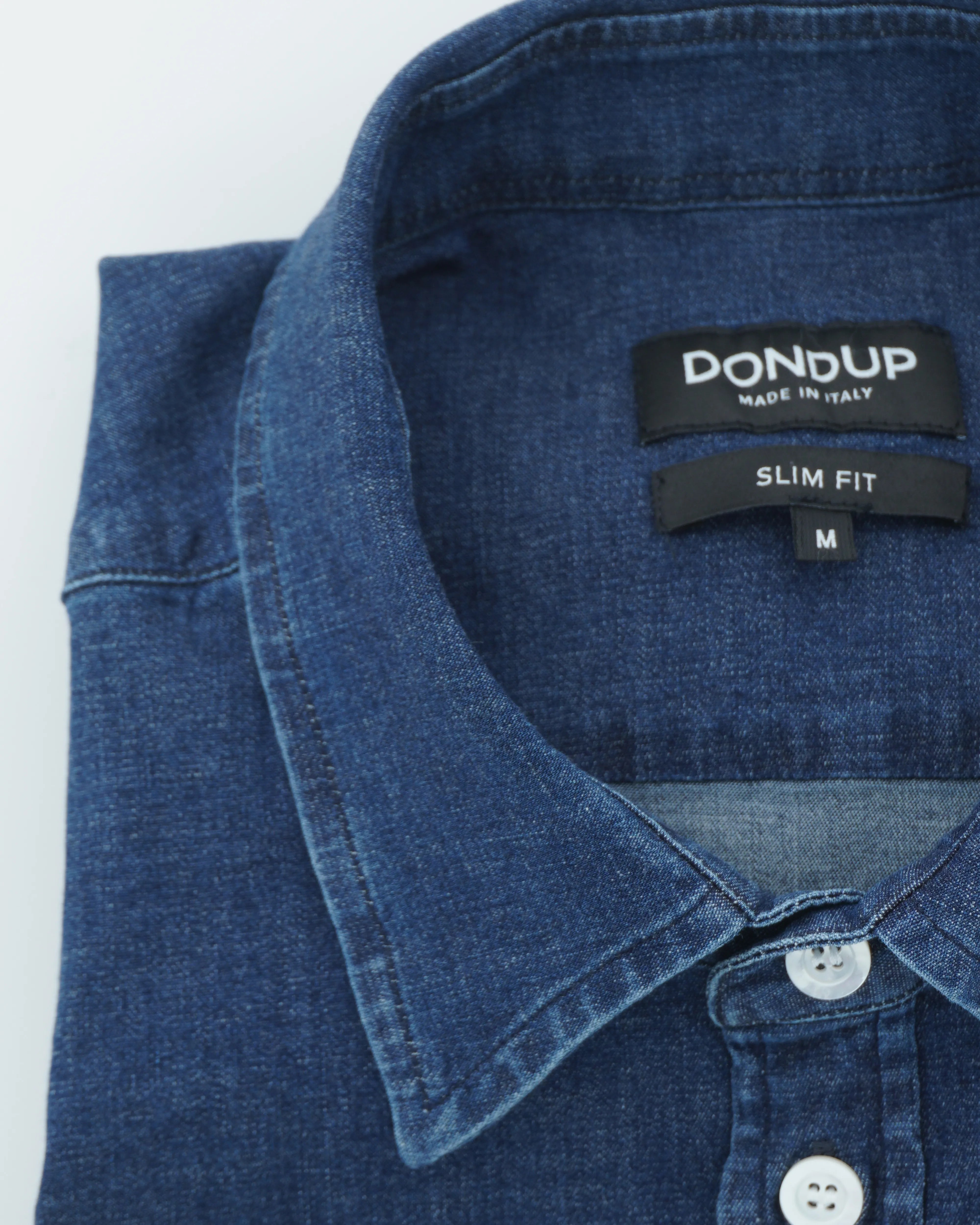 Dondup Denim Shirt Slim Fit Dark Blue