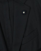Lardini Jacket Easy Wear Brushed Wool Black