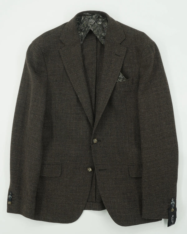 Sand Jacket Pure Wool Dark Brown