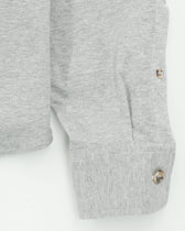 Orian Overshirt Jersey Melange Light Grey