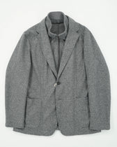 Fradi Jacket Bib Melange Medium Grey