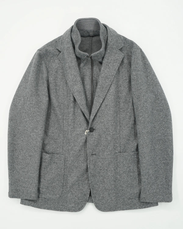 Fradi Jacket Bib Melange Medium Grey