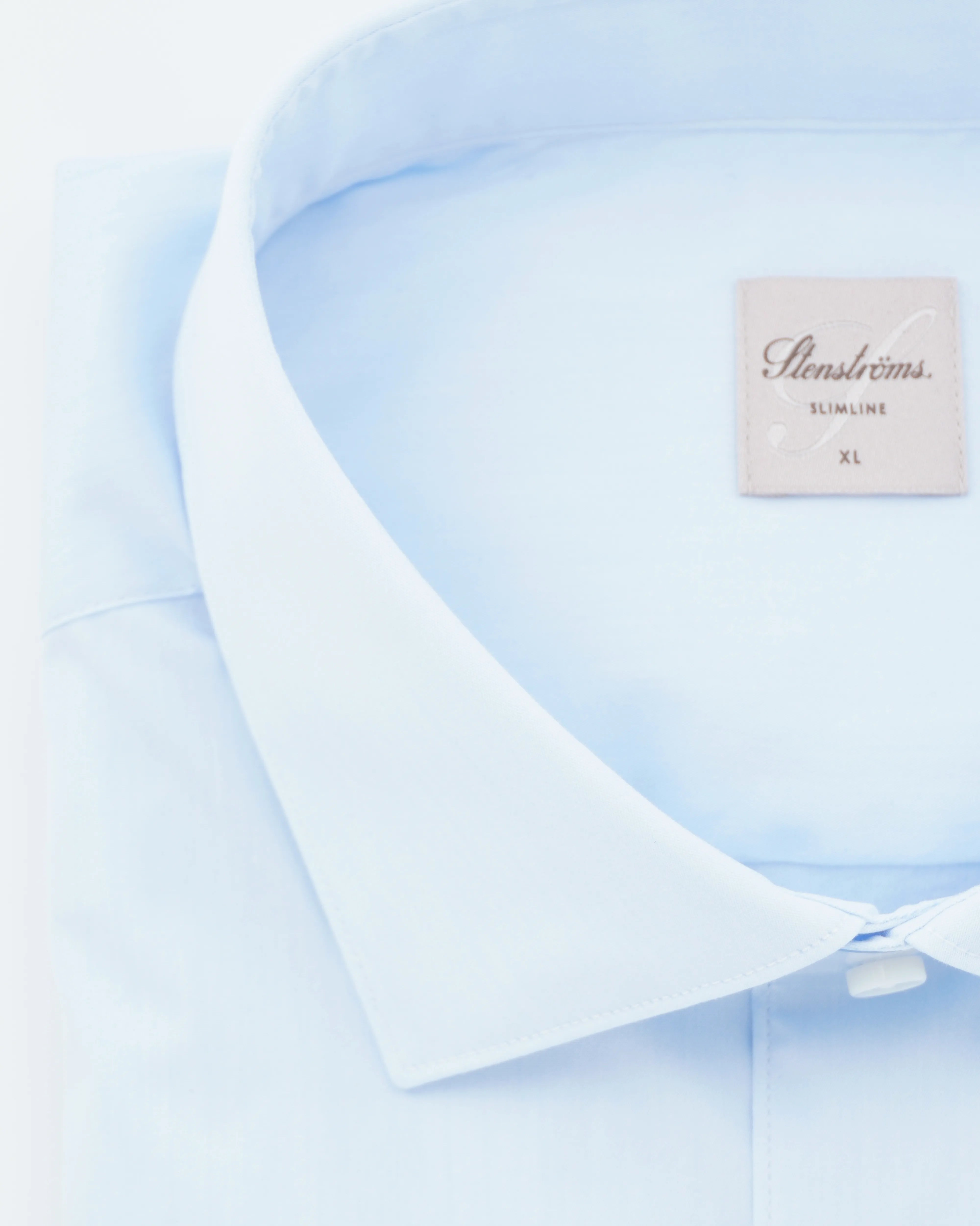 Stenströms Shirt Dress Stretch Slim Fit Light Blue