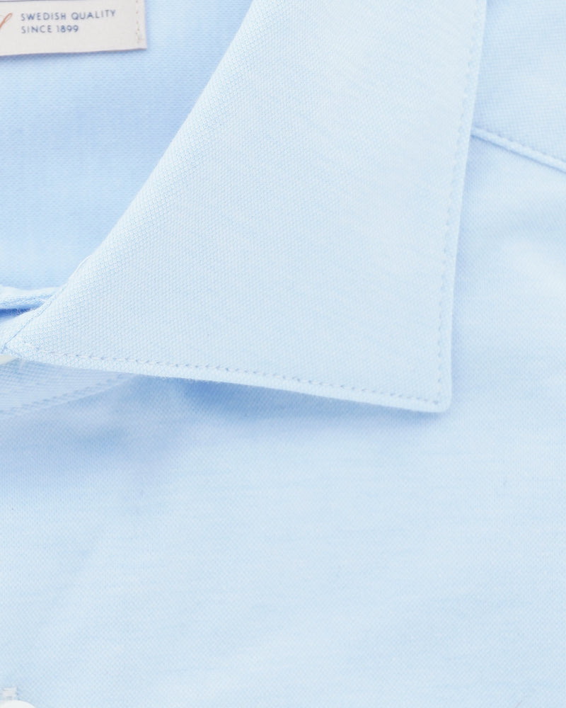Stenströms Shirt Luxury Jersey Light Blue