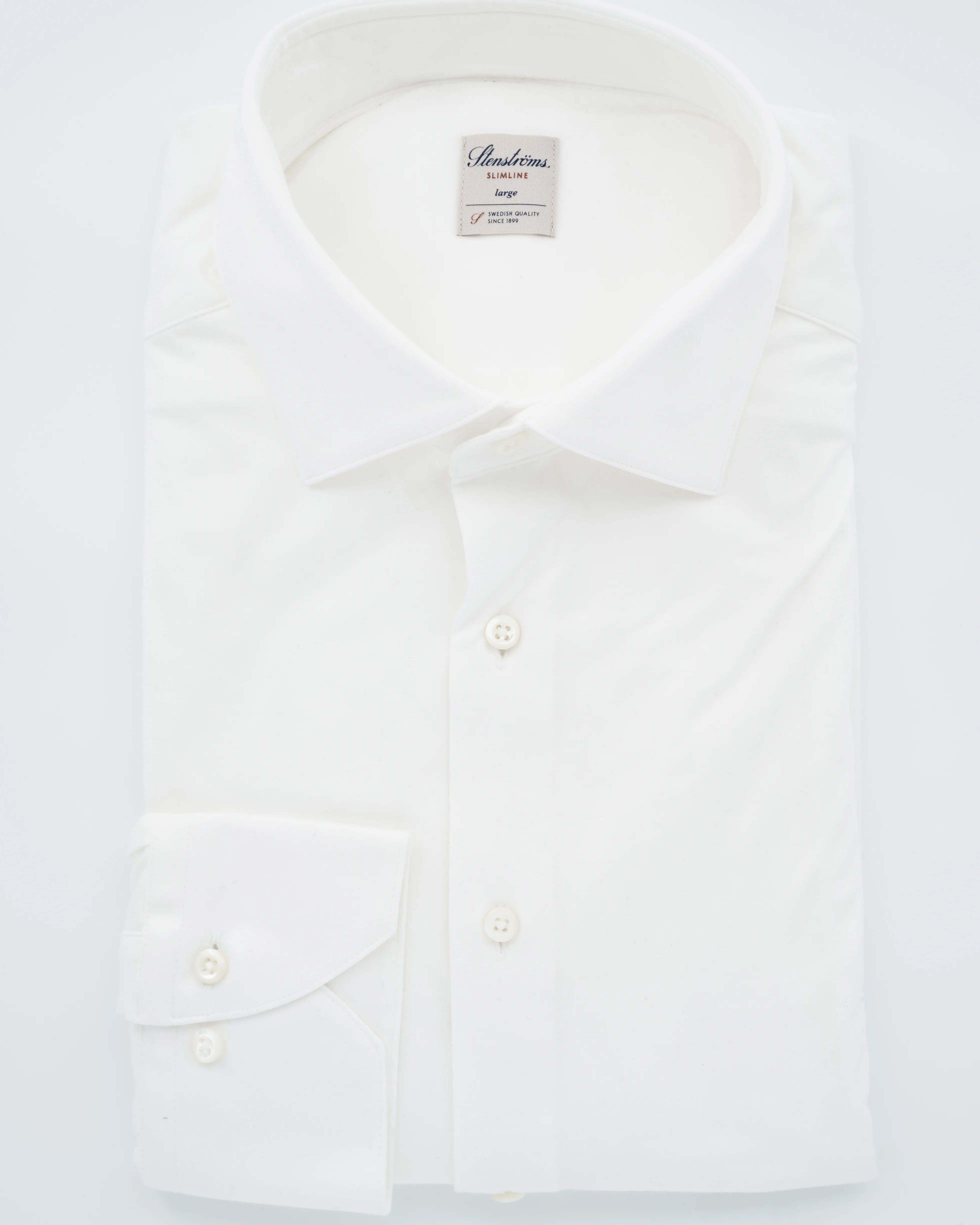 Stenströms Shirt Luxury Jersey White