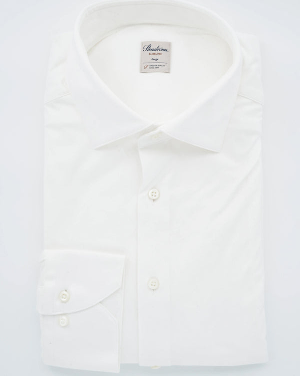 Stenströms Shirt Luxury Jersey White