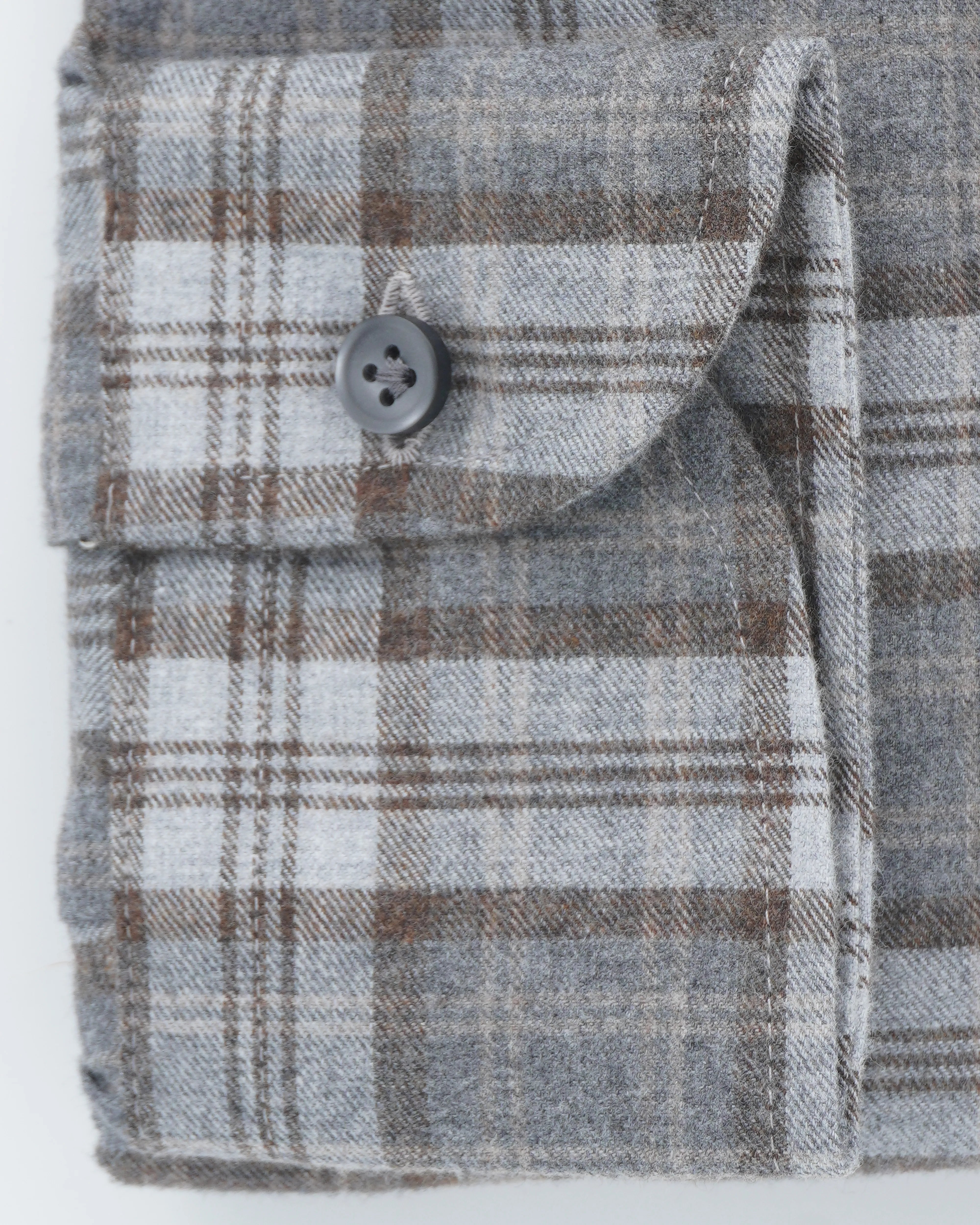 Sonrisa Shirt Flannel Blue Brown Check
