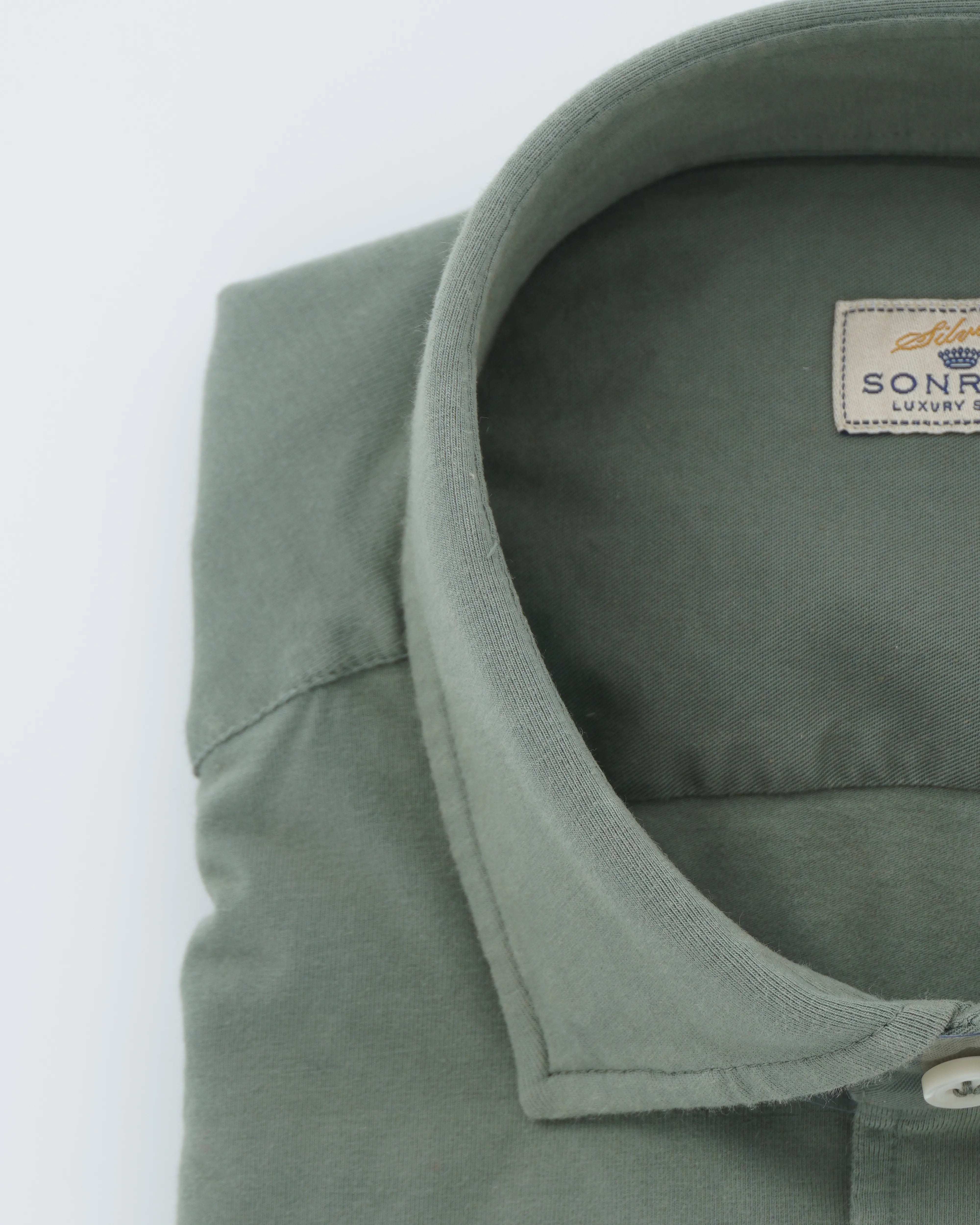 Sonrisa Shirt Washed Cotton Jersey Green