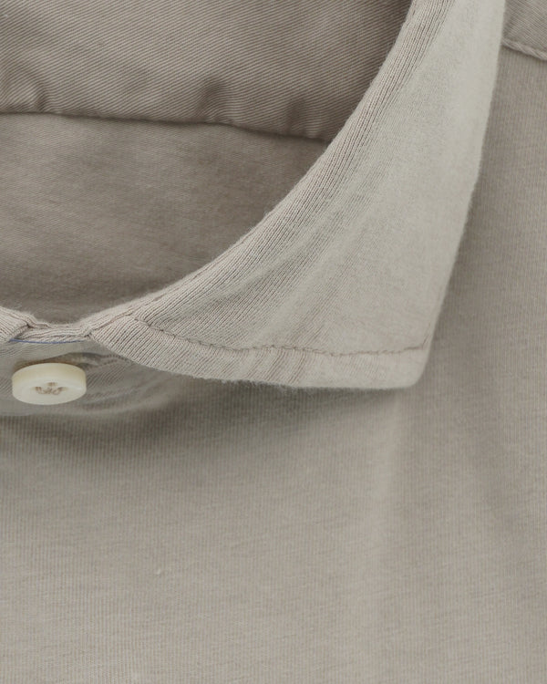 Sonrisa Shirt Washed Cotton Jersey Light Beige