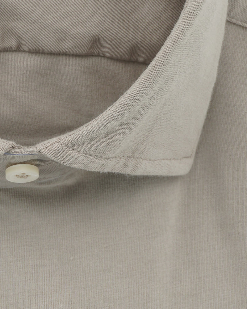 Sonrisa Shirt Washed Cotton Jersey Light Beige