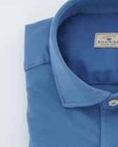 Sonrisa Shirt Washed Cotton Jersey Blue