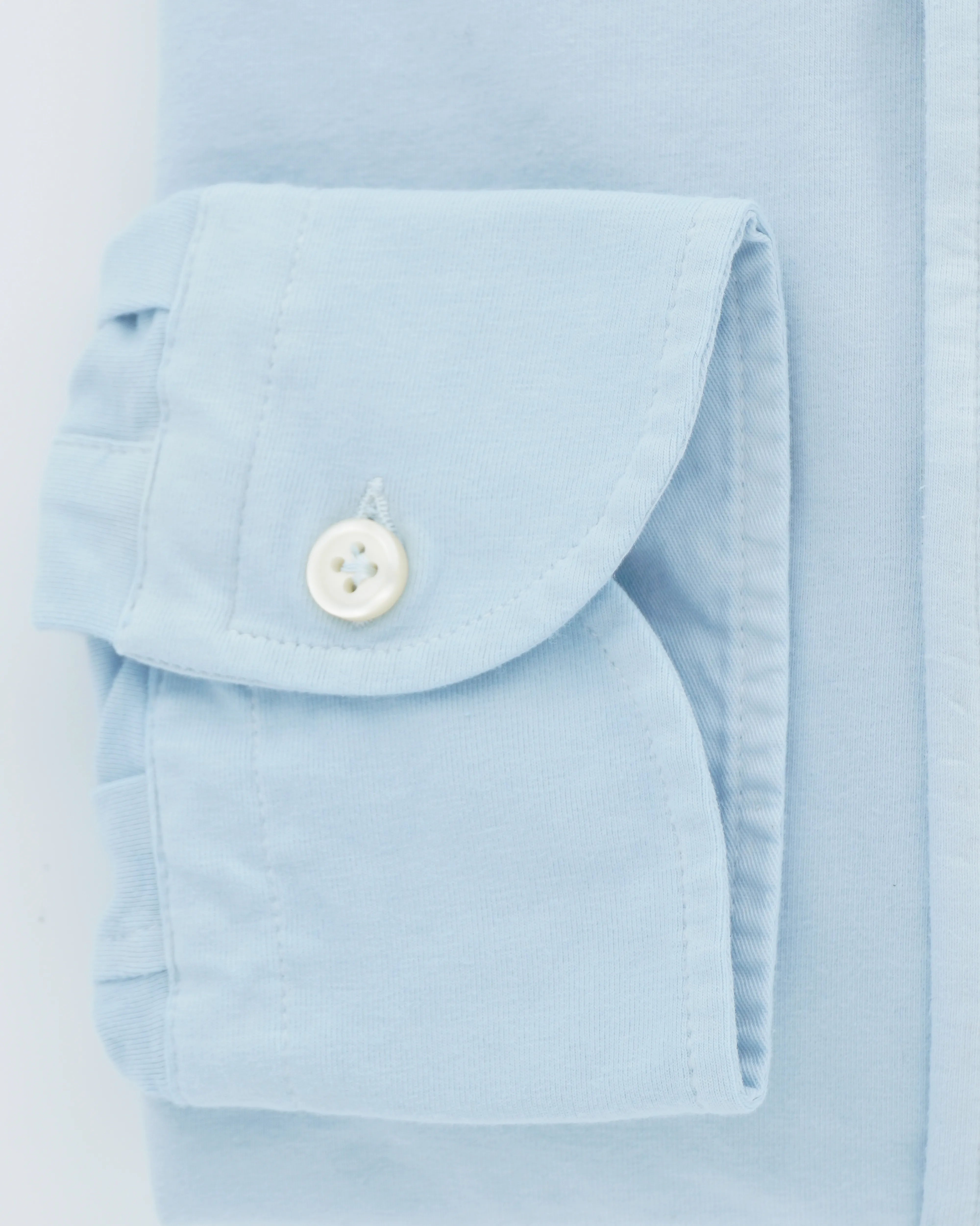 Sonrisa Shirt Washed Cotton Jersey Light Blue
