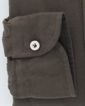 Sonrisa Shirt Washed Cotton Jersey Brown