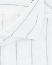 Sonrisa Shirt Pure Linen Striped White