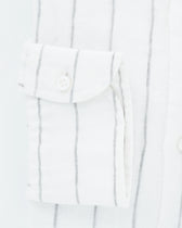Sonrisa Shirt Pure Linen Striped White