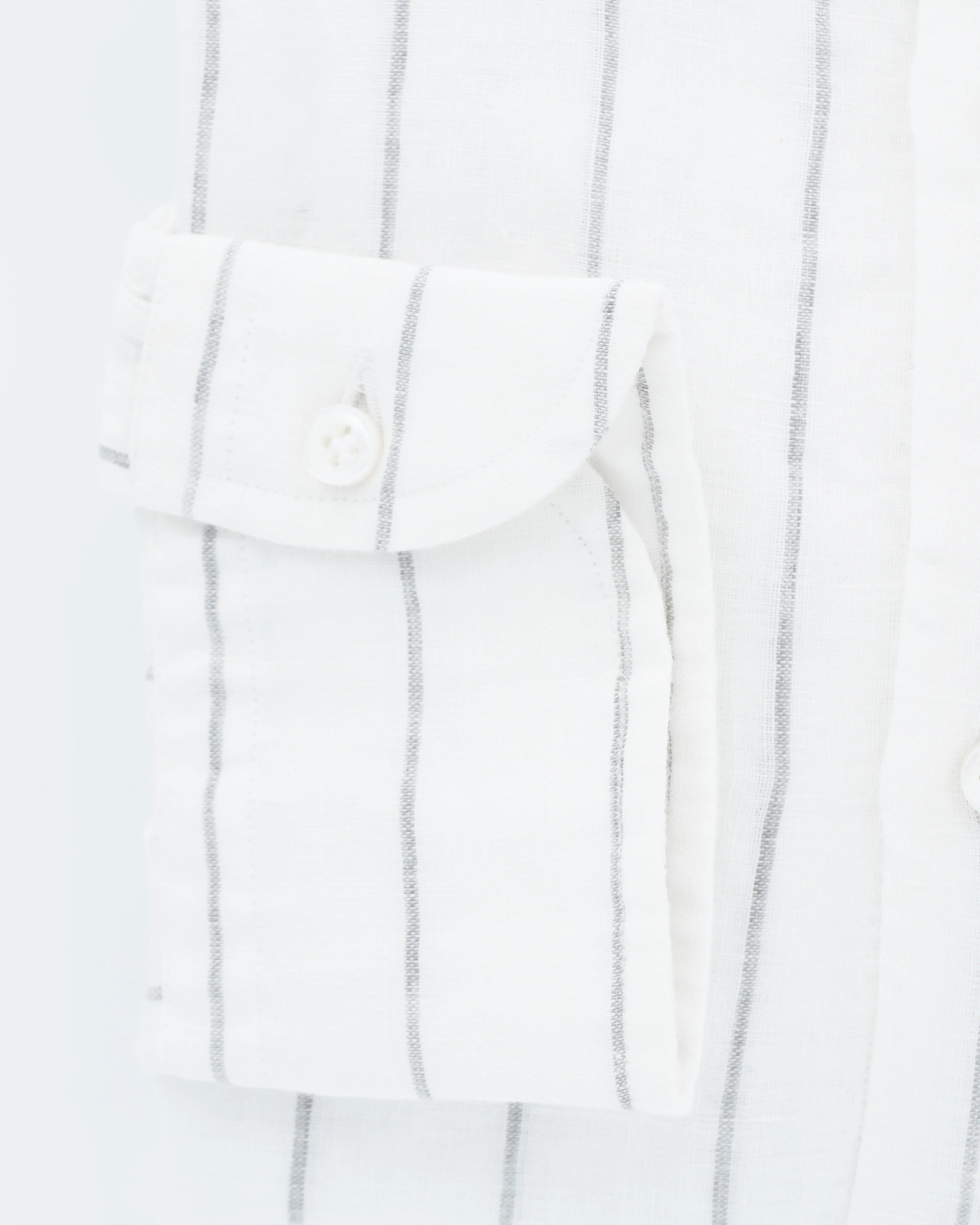 Sonrisa Shirt Pure Linen Striped White