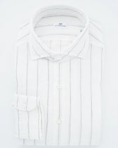 Sonrisa Shirt Pure Linen Striped White