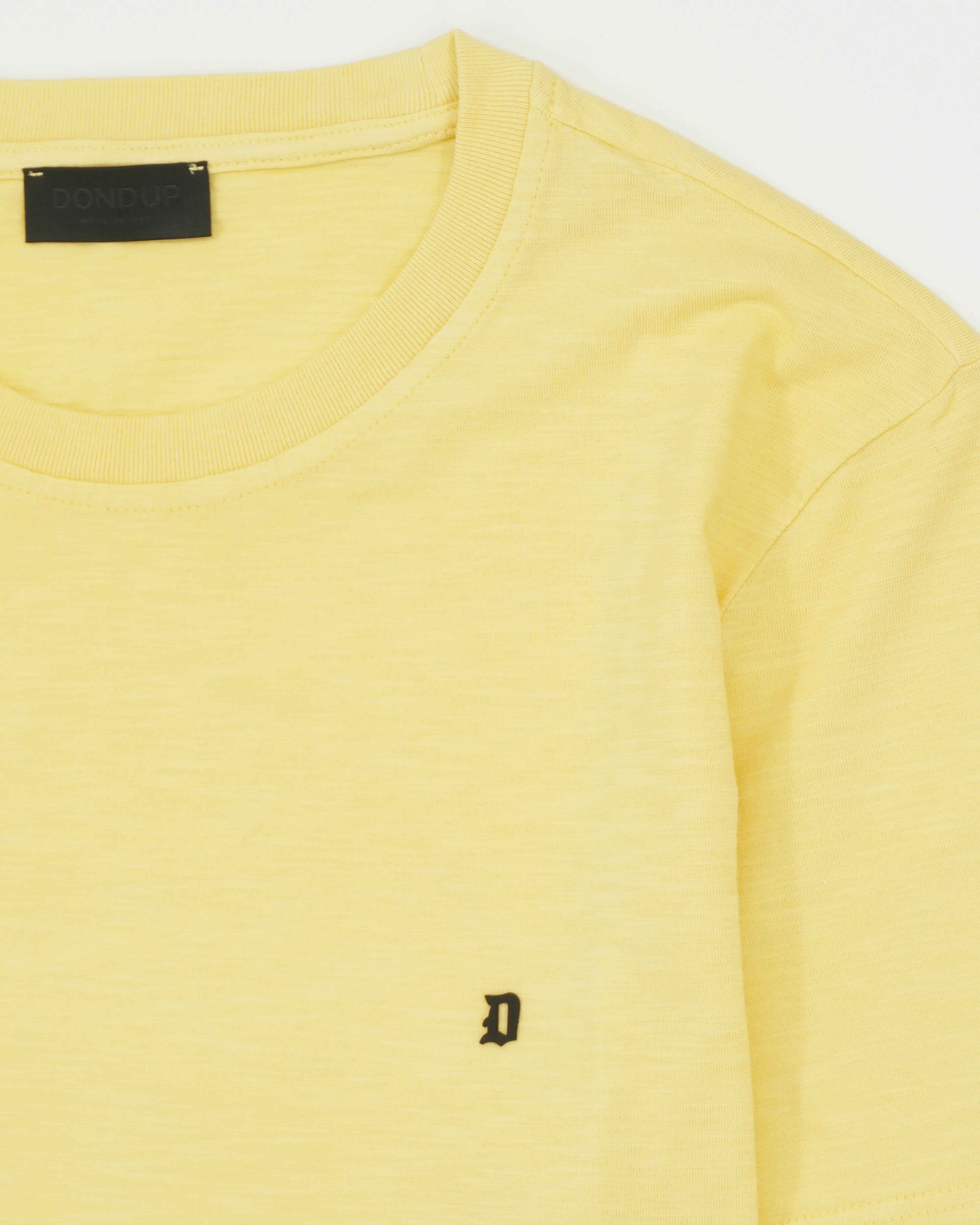 Dondup T-Shirt Washed Cotton Yellow