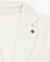 Gran Sasso Knitted Jacket Virgin Wool Cream