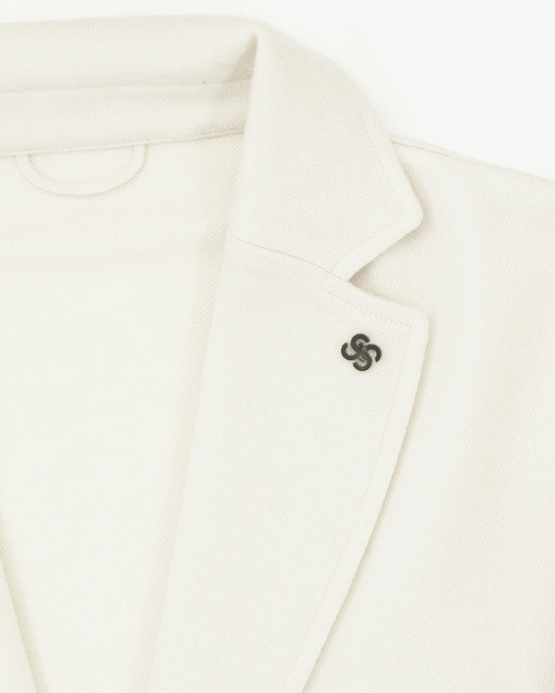 Gran Sasso Knitted Jacket Virgin Wool Cream