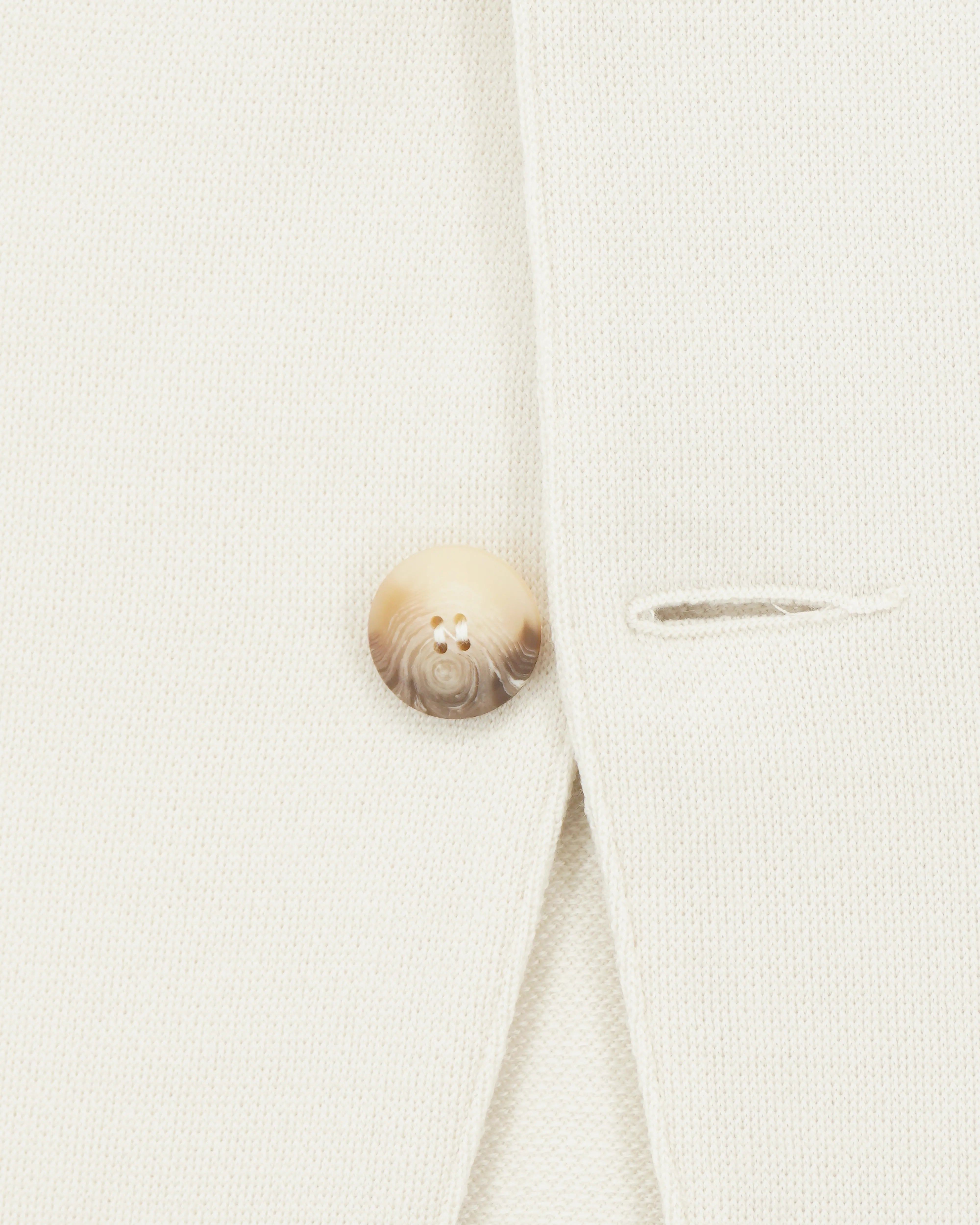 Gran Sasso Knitted Jacket Virgin Wool Cream