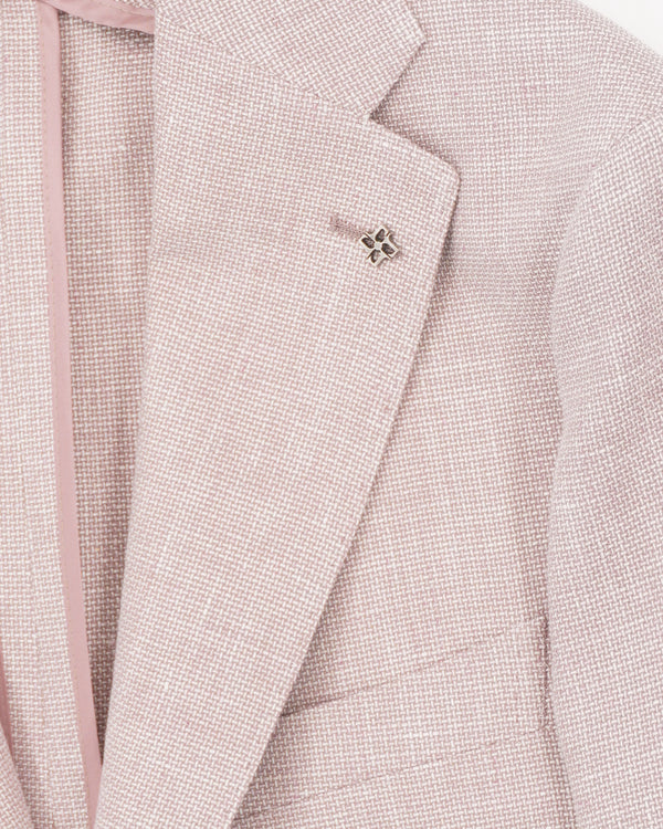 Tagliatore Jacket Linen Cotton Dusty Rose