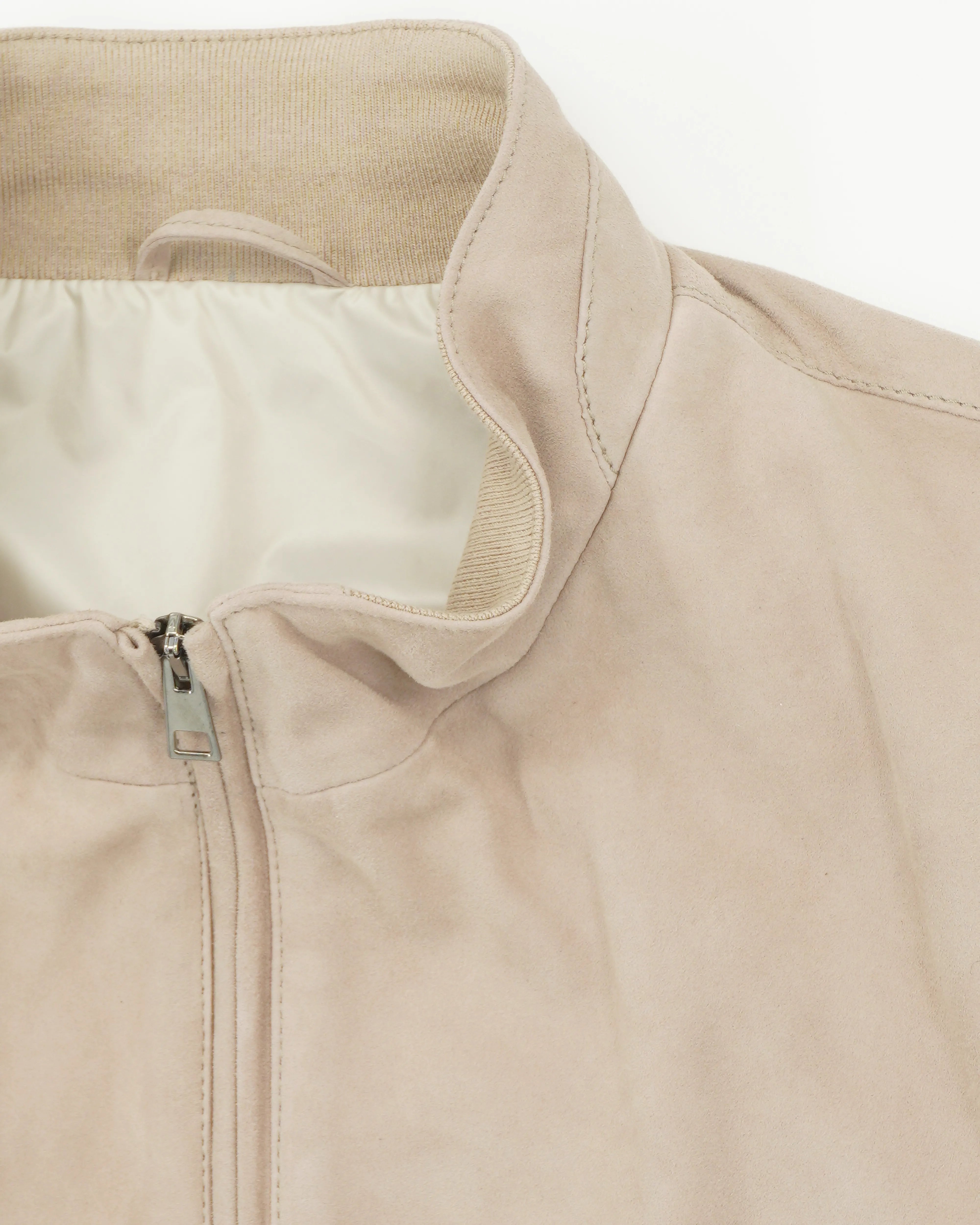 Zonda Vest Suede Unpadded Light Beige