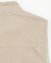 Zonda Vest Suede Unpadded Light Beige